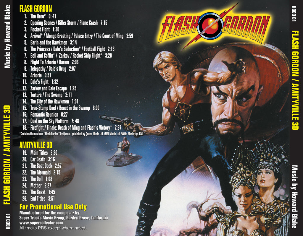 FLASH GORDON (Score) /AMITYVILLE 3D - Original Soundtracks by Howard B