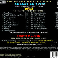 MAYA • HORROR RHAPSODY - Original Soundtracks and Scores by Hans J. Salter