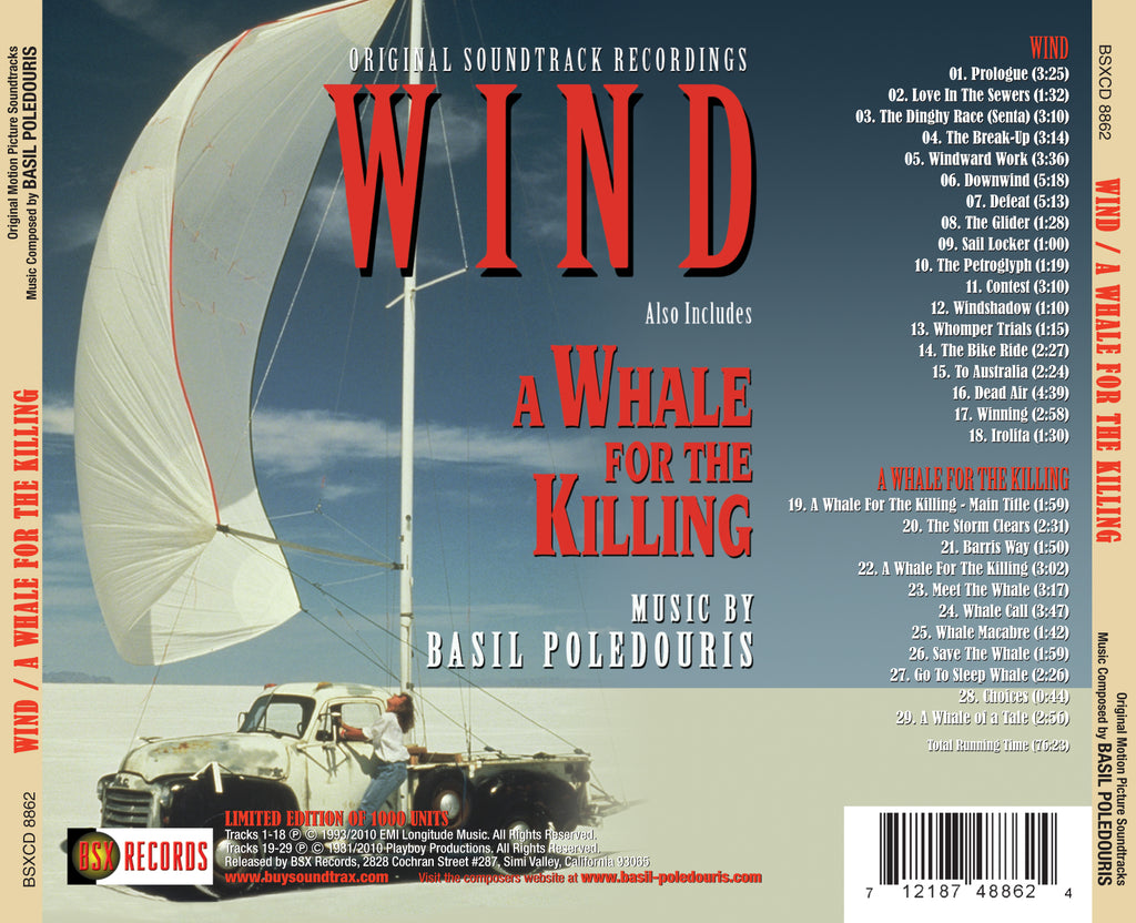 WIND A WHALE FOR THE KILLING Original Soundtrack Recordings by Bas  Buysoundtrax