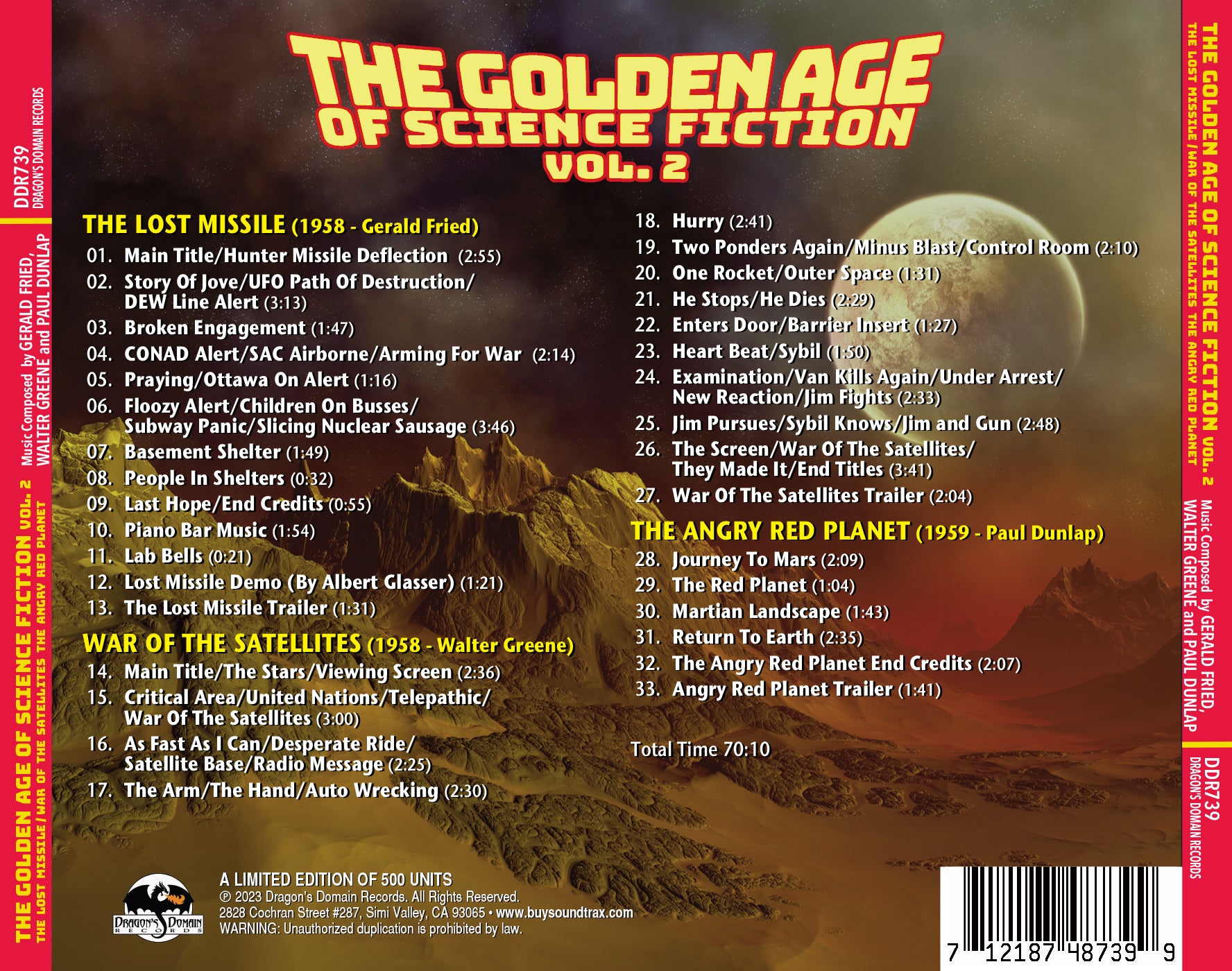 THE GOLDEN AGE OF SCIENCE FICTION: VOL. 2 | Buysoundtrax