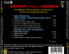 HANSON CONDUCTS HANSON: Song of Democracy • "Merry Mount" Suite • Symphony No. 2 "Romantic"
