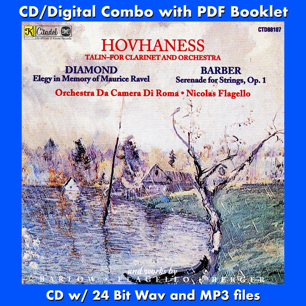 HOVHANESS: Talin-For Clarinet and Orchestra / Works by Barber, Diamond, Flagello, Barlow, Others