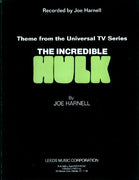 THE INCREDIBLE HULK - "The Lonely Man Theme" Sheet Music for Piano (W/ Digital Download)
