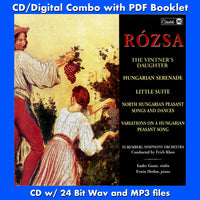 ROZSA - The Vintner's Daughter / Hungarian Serenade / Little Suite / North Hungarian Peasant Songs And Dances / Variations On A Hungarian Peasant Song